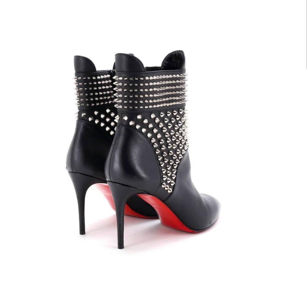 Christian Louboutin Hongroise 85 calf leather studded boots